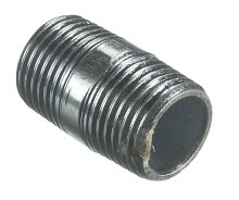 Nippelrør sammenskåret galvaniseret 3/4"